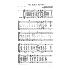 Produktbild des Artikels Wir danken dir, Vater (Noten - Download)