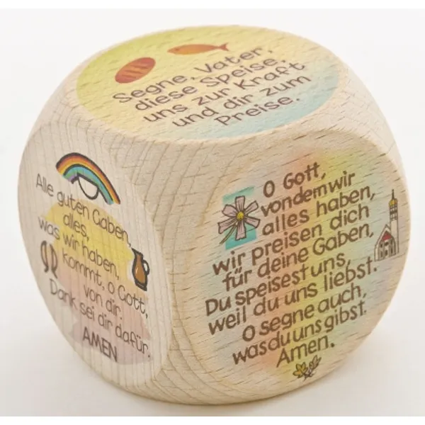 Produktbild des Artikels Gebetswürfel "Tischgebete" - klein ()