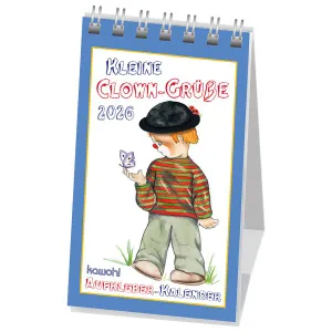 Produktbild des Artikels Kleine Clown Grüsse 2026 - Aufkleber-Kalender (Kalender - Spiralbindung)