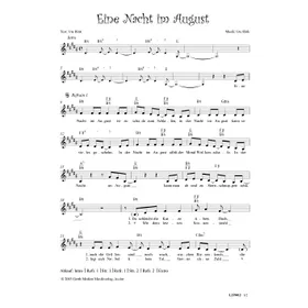 Produktbild des Artikels Ein Nacht im August (Noten - Download)