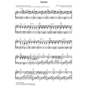 Produktbild des Artikels Majestät (Noten - Download)