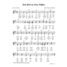 Produktbild des Artikels Setz dich zu Jesu Füßen (Noten - Download)