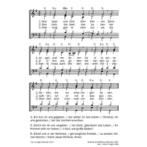Produktbild des Artikels Nun lasst uns Gott dem Herren (Noten - Download)