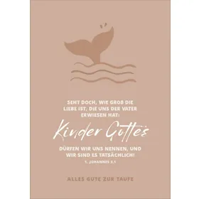 Produktbild des Artikels Faltkarte "Alles Liebe zur Taufe" (Schreibwaren)