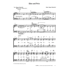 Produktbild des Artikels Ehre und Preis (Noten - Download)