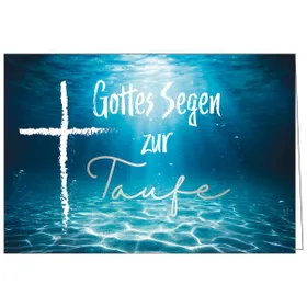 Produktbild des Artikels Faltkarte: Gottes Segen zur Taufe (Schreibwaren)