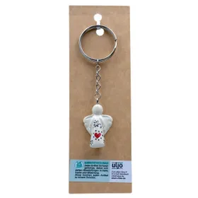 Produktbild des Artikels Schlüsselanhänger "Schutzengel" Speckstein - natur ()