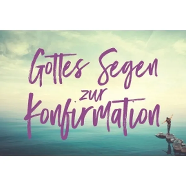 Produktbild des Artikels CD-Card: Gottes Segen zur Konfirmation - Motiv See (Schreibwaren)