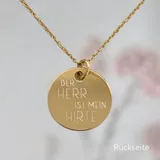 Stimmungsbild zu Kette mit Anhänger "Psalm 23" vergoldet