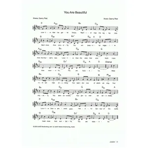 Produktbild des Artikels You Are Beautiful (Noten - Download)