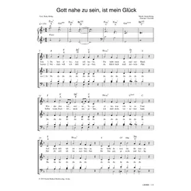 Produktbild des Artikels Gott nahe zu sein ist mein Glück (Noten - Download)