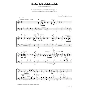 Produktbild des Artikels Großer Gott, wir loben dich (Noten - Download)
