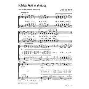Produktbild des Artikels Halleluja! Gott ist allmächtig (Noten - Download)