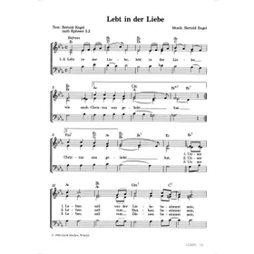 Produktbild des Artikels Lebt in der Liebe (Noten - Download)