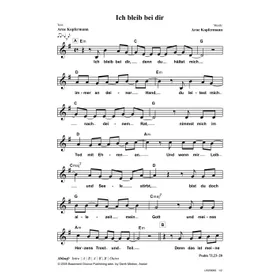 Produktbild des Artikels Ich bleib bei dir (Noten - Download)
