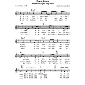 Produktbild des Artikels Doch Jesus (Noten - Download)