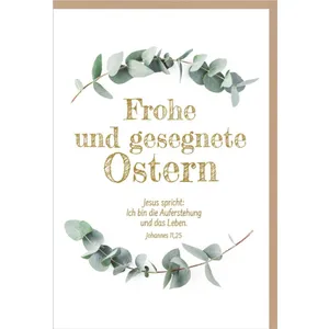 Produktbild des Artikels Faltkarte "Frohe und gesegnete Ostern" (Schreibwaren)