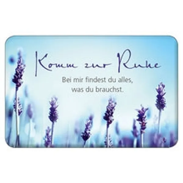 Produktbild des Artikels Magnet: Komm zur Ruhe - mit Backing-Card ()