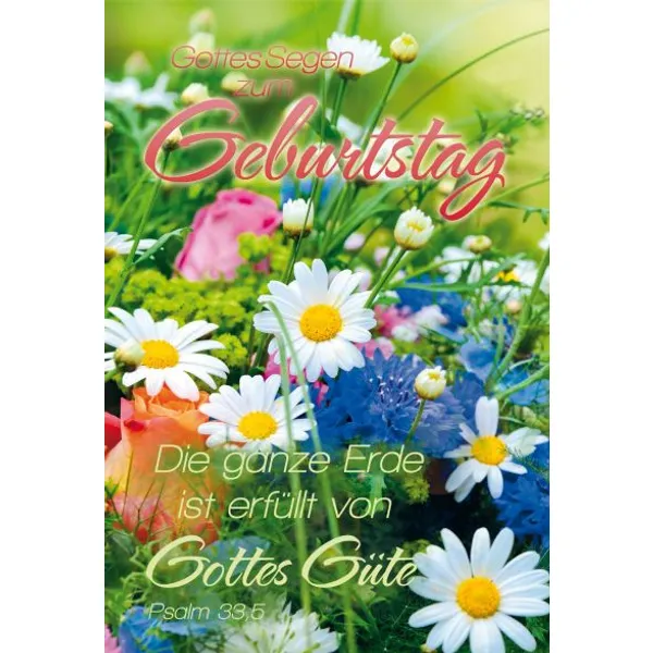Produktbild des Artikels Faltkarte - Geburtstag Ps.33,5 (Schreibwaren)