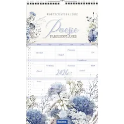 Produktbild des Artikels Wortschatzgalerie Poesie 2026 - Familienplaner (Kalender - Spiralbindung)