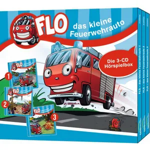 Produktbild des Artikels Flo - das kleine Feuerwehrauto - Die 3-CD Hörspielbox 1 (Hörbuch/Hörspiel - CD)