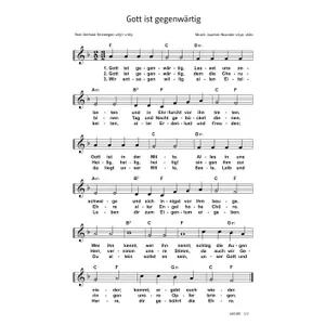 Produktbild des Artikels Gott ist gegenwärtig (Noten - Download)