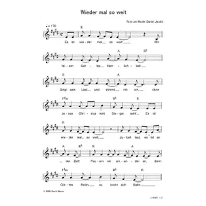 Produktbild des Artikels Wieder mal so weit (Noten - Download)