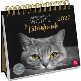Produktbild des Artikels Inspirierende Worte für Katzenfreunde 2027 - Postkartenkalender (Kalender - Spiralbindung)
