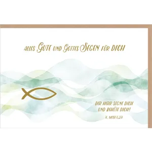 Produktbild des Artikels Faltkarte "Alles Gute und Gottes Segen" - Einsegnung/biblischer Unterricht (Schreibwaren)