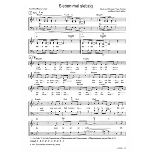 Produktbild des Artikels Sieben mal siebzig (Noten - Download)