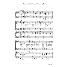 Produktbild des Artikels Jesus Christus kommt bald wieder (Noten - Download)