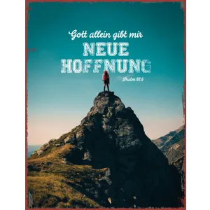 Produktbild des Artikels Metallschild groß - Neue Hoffnung ()