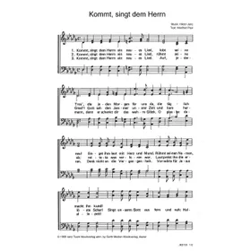 Produktbild des Artikels Kommt, singt dem Herrn (Noten - Download)