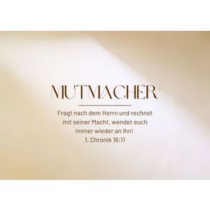 Produktbild des Artikels Postkarte "Mutmacher" (Schreibwaren)