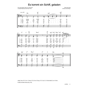 Produktbild des Artikels Es kommt ein Schiff geladen (Noten - Download)