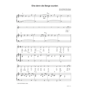 Produktbild des Artikels Ehe denn die Berge wurden (Noten - Download)