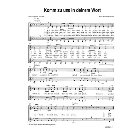 Produktbild des Artikels Komm zu uns in deinem Wort (Noten - Download)