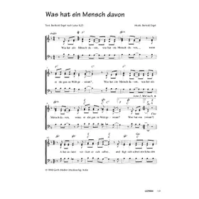 Produktbild des Artikels Was hat ein Mensch davon (Noten - Download)
