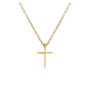 Produktbild des Artikels Halskette mit Anhänger Kreuz, Goldauflage ()