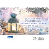 Stimmungsbild zu Faltkarte "Frohe Weihnachten - Metallwindlicht"