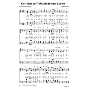 Produktbild des Artikels Gott sitzt am Webstuhl meines Lebens (Noten - Download)
