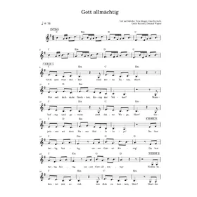 Produktbild des Artikels Gott allmächtig (Noten - Download)