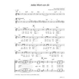 Produktbild des Artikels Jedes Wort von dir (Noten - Download)