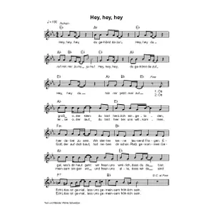 Produktbild des Artikels Hey hey hey (Noten - Download)