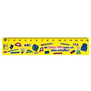 Produktbild des Artikels Lineal "Schule" - 15cm (Schreibwaren)