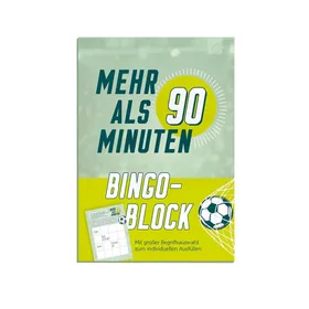 Produktbild des Artikels Mehr als 90 Minuten - Bingo-Block Fußball ()
