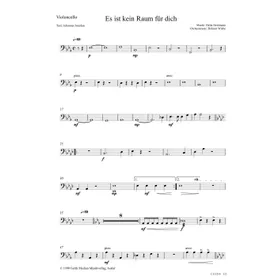 Produktbild des Artikels Es ist kein Raum für dich (Violoncello) (Noten - Download)