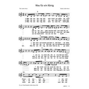 Produktbild des Artikels Was für ein König (Noten - Download)