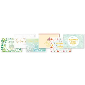 Produktbild des Artikels Faltkarten Geburtstag - 6er Set (Schreibwaren)