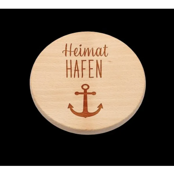 Produktbild des Artikels Gläseruntersetzer "Heimathafen" ()